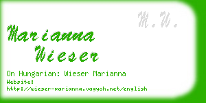 marianna wieser business card